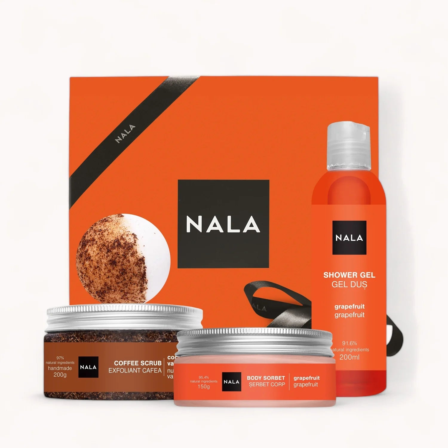 Set CADOU Exfoliere si Hidratare - Grapefruit (Serbet)