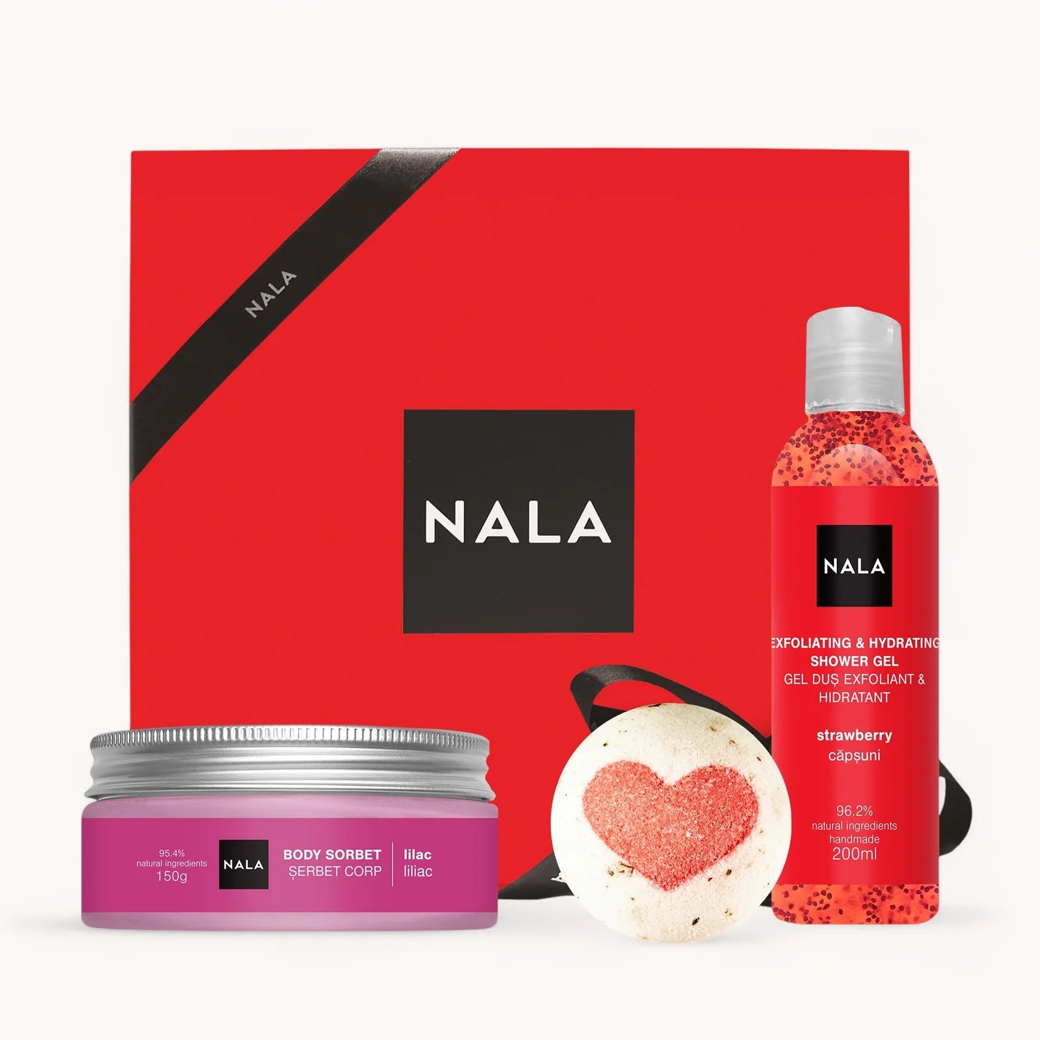 Set CADOU Hidratare Efervescentă - Căpșuni & Liliac