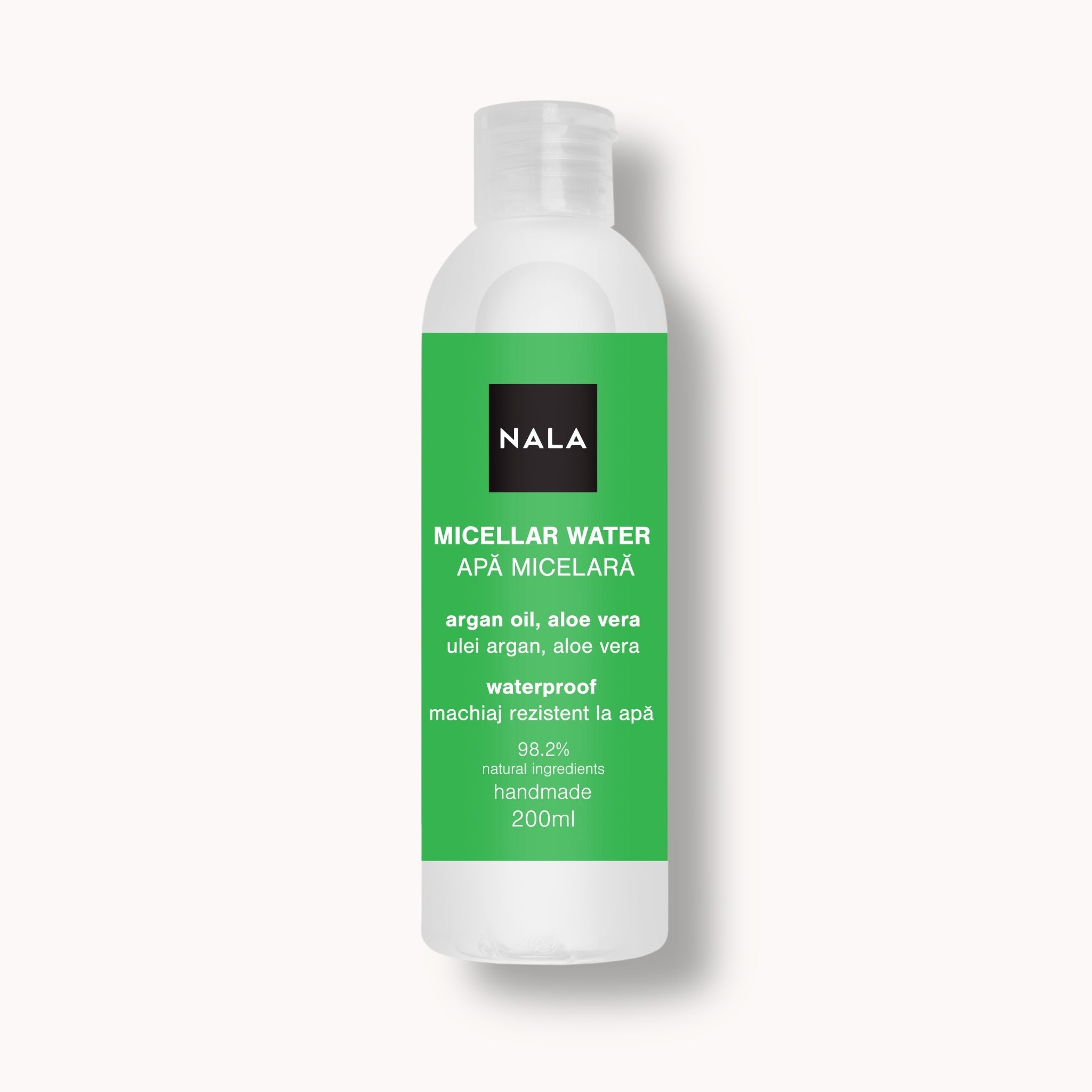 Apă Micelară machiaj rezistent la apă - Ulei de Argan & Aloe Vera