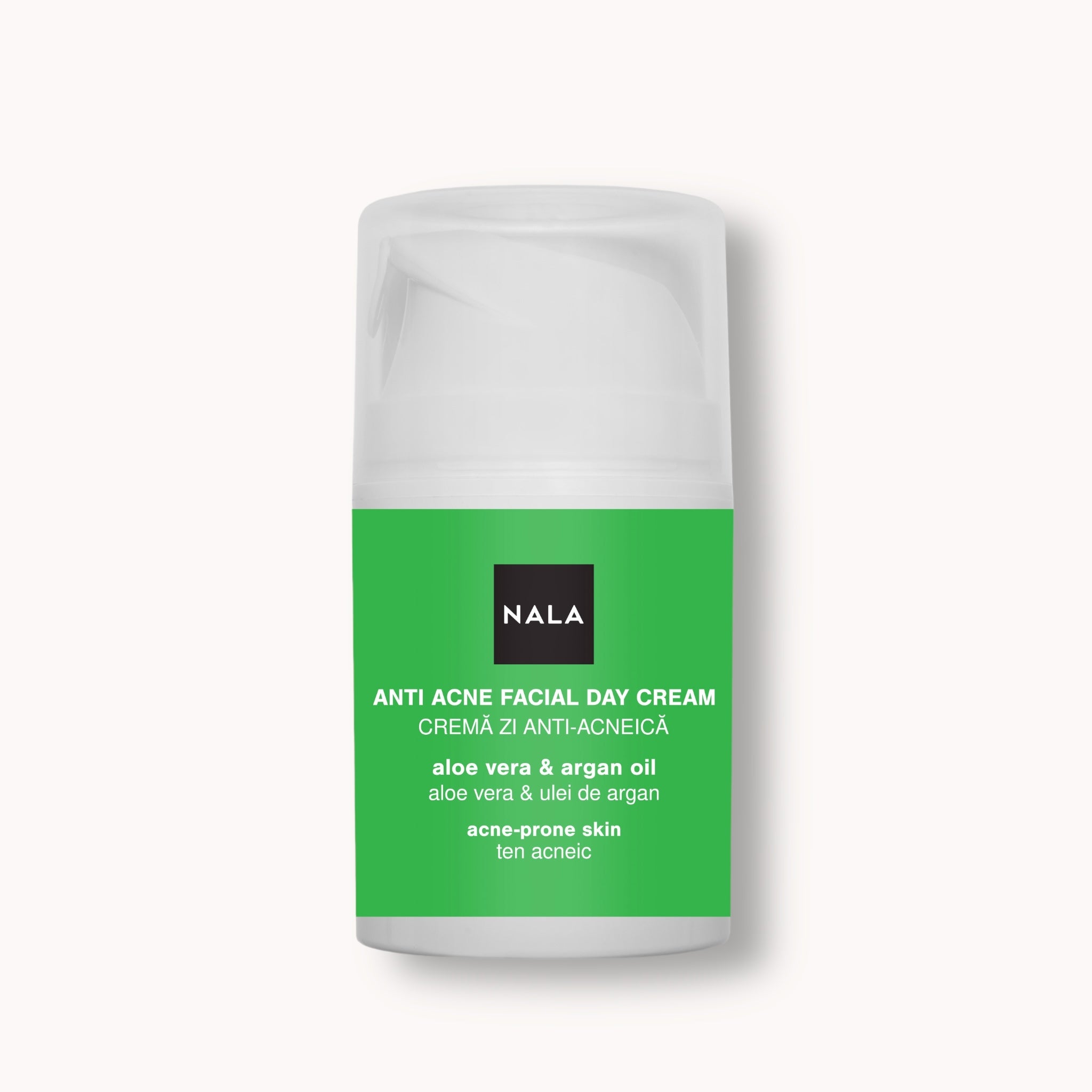 Cremă de față Antiacneică - Ten Acneic - Aloe Vera & Ulei de Argan