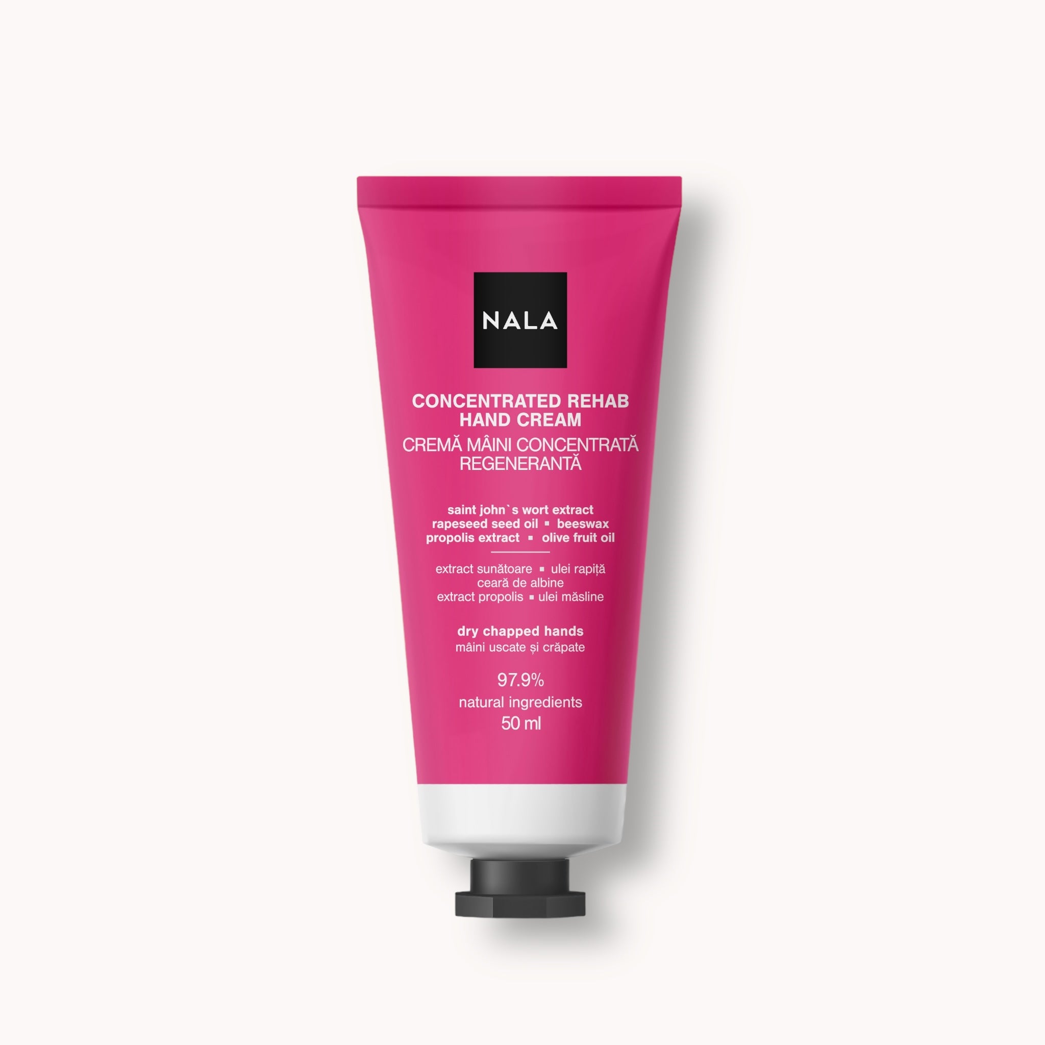 Cremă Mâini Concentrată Regenerantă - Extract Sunătoare, Ulei rapiță, Ceară de Albine, Propolis, Ulei Măsline