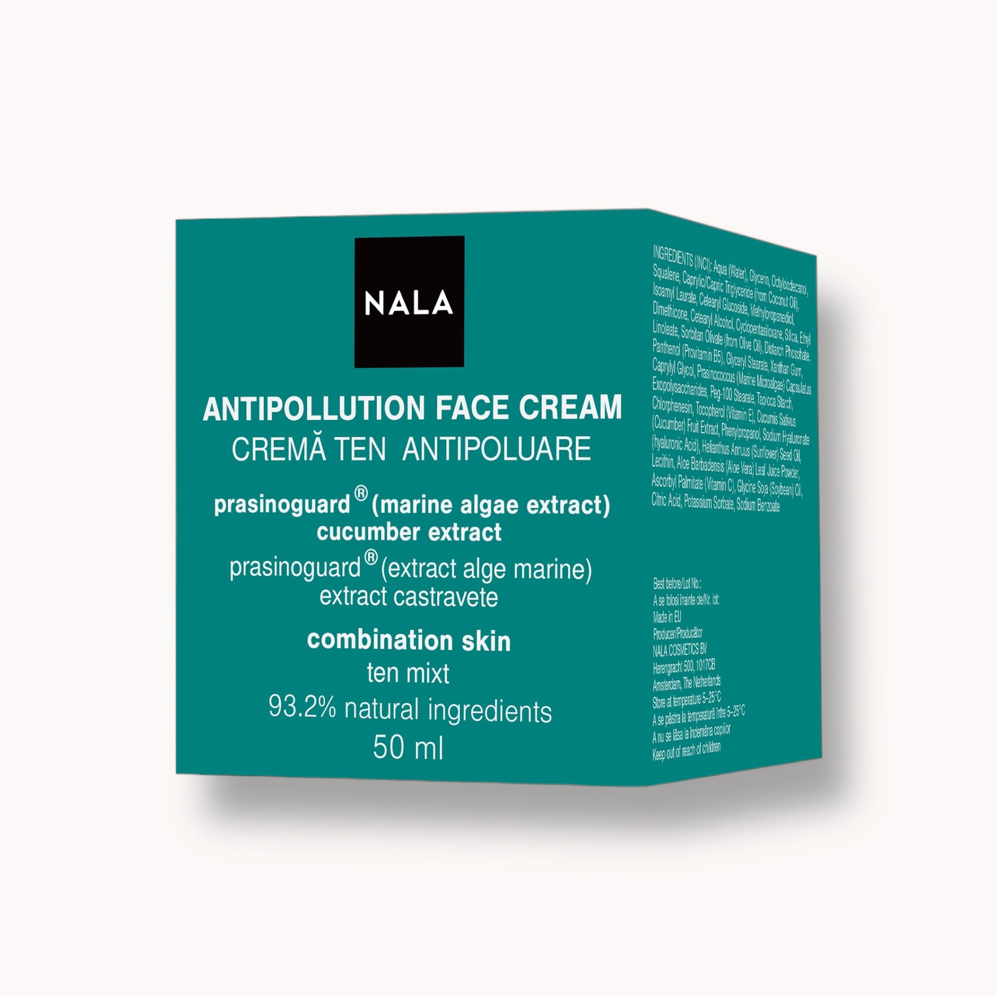 Cremă de față Antipoluare - ten mixt - Alge Marine & Castravete