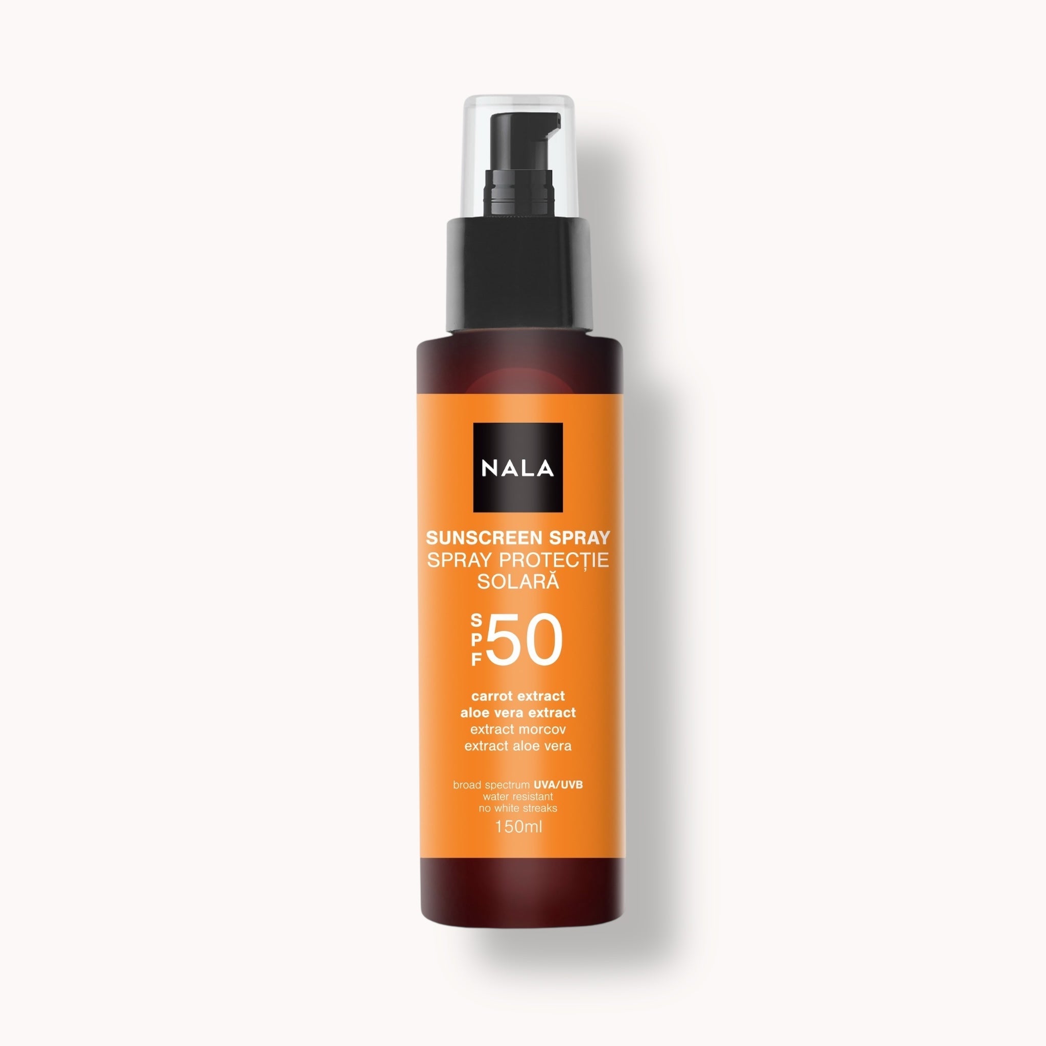 Spray protecție solară SPF50 - Extract Morcov & Aloe Vera