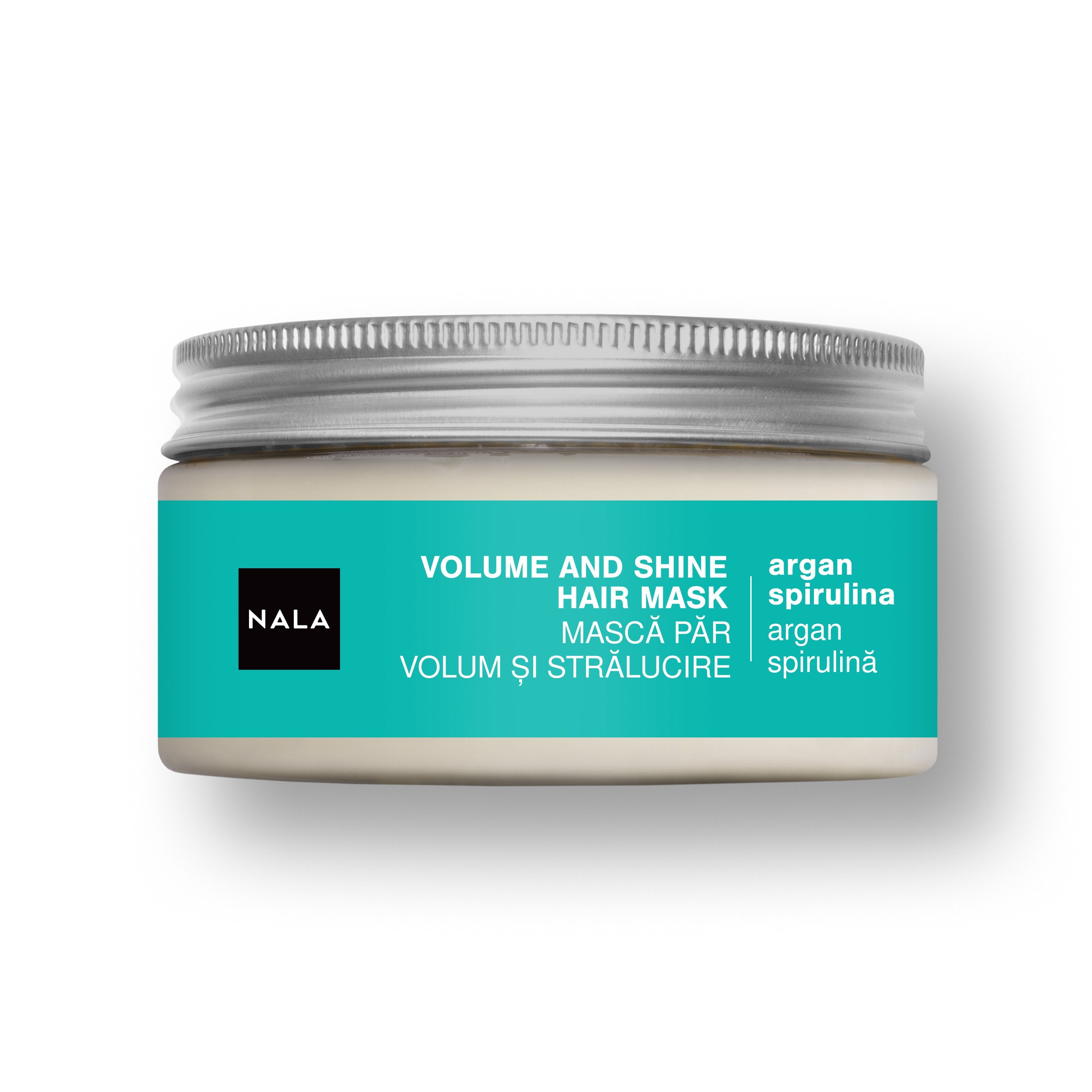 Mască păr Volum și Strălucire - Argan, Spirulină