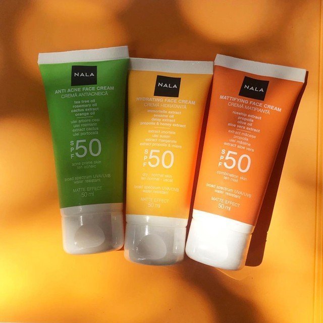 Cremă Matifiantă SPF 50 - Ten Mixt - Măceșe & Ulei Măsline