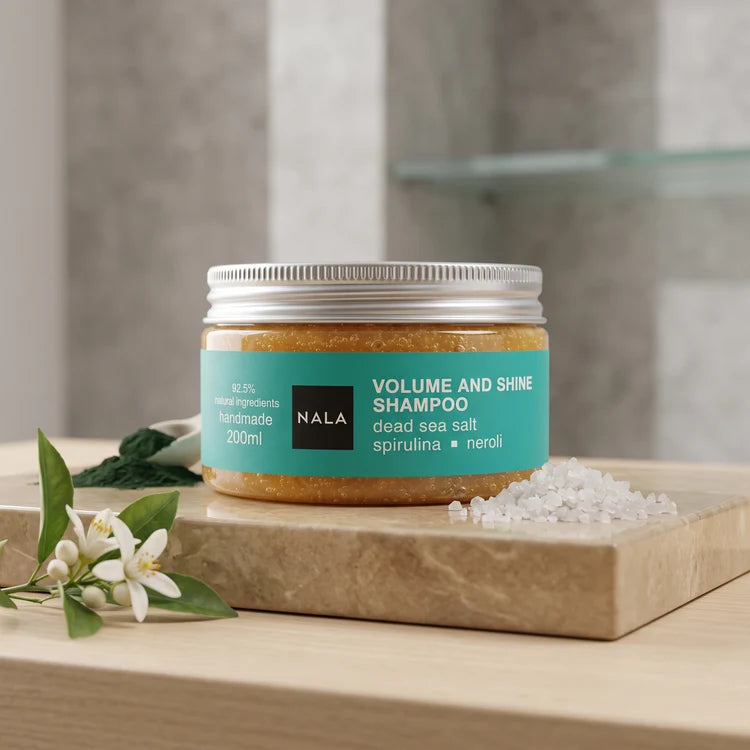 Șampon Volum și Strălucire - Sare de la Marea Moartă & Spirulină