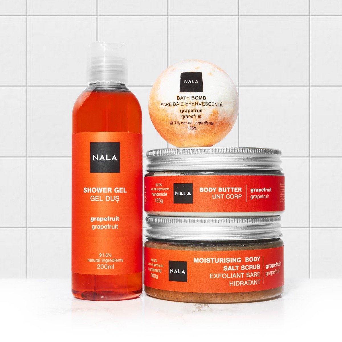 Set CADOU Hidratare și Exfoliere PLUS - Grapefruit