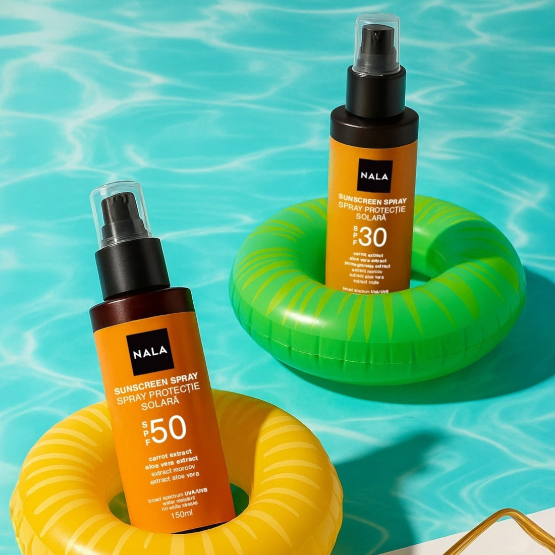 Spray protecție solară SPF50 - Extract Morcov &amp; Aloe Vera