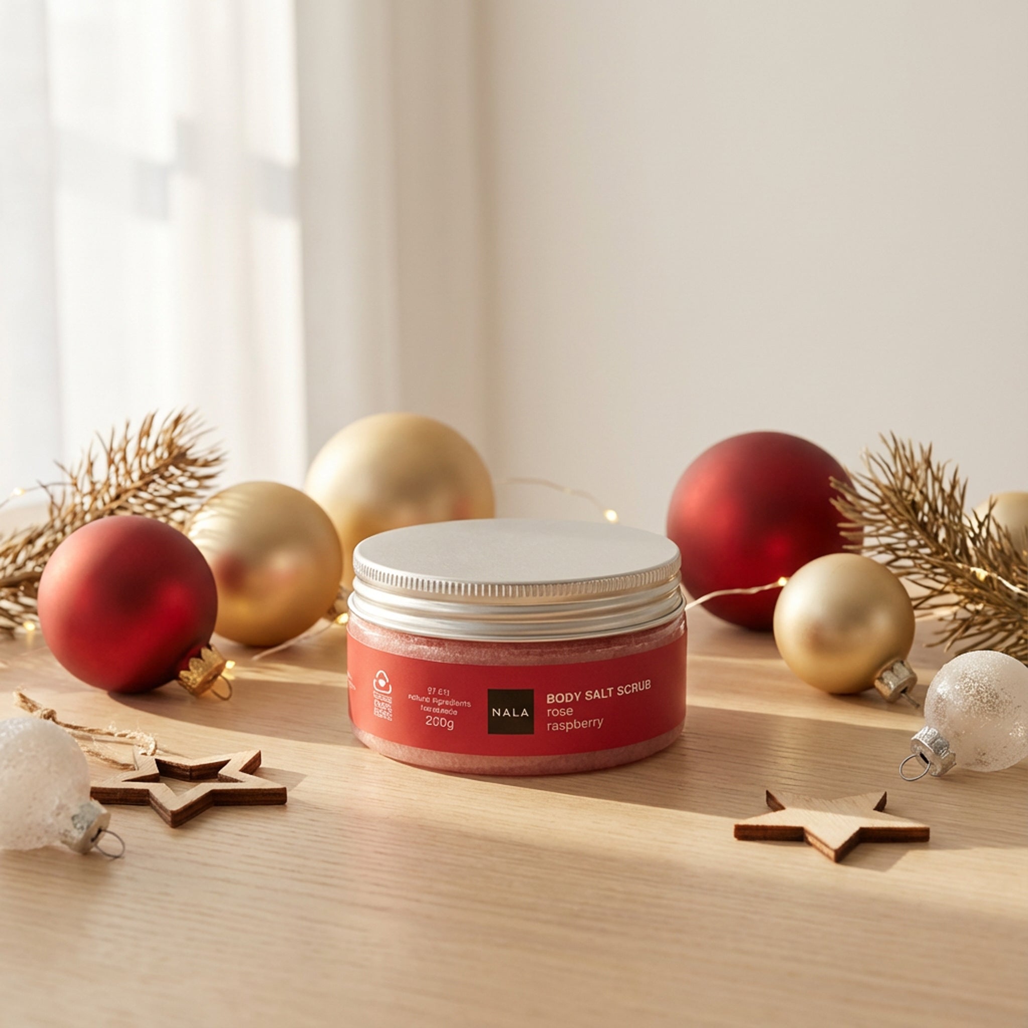 Scrub Sare - Trandafir &amp; Zmeură