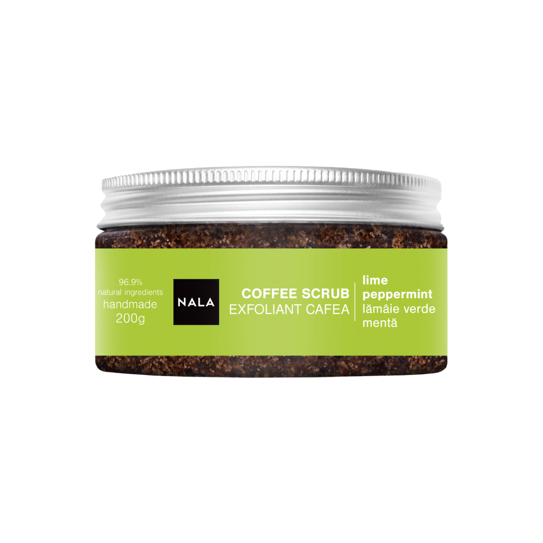 Scrub CAFEA - Lămâie verde &amp; Mentă