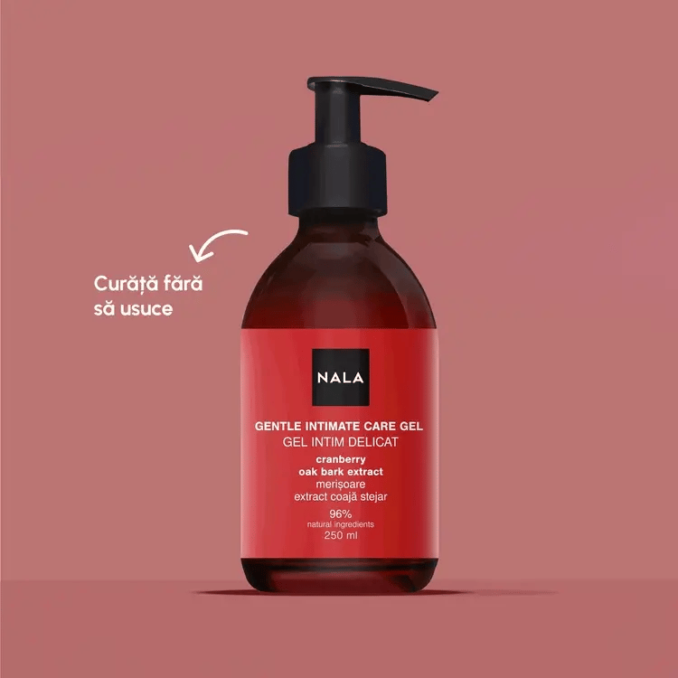 Gel delicat igienă intimă - Merișoare &amp; Extract Coajă Stejar