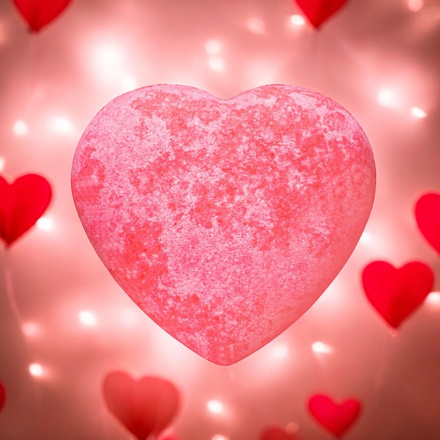 Bombă Baie Efervescentă Inimă - Struguri Roșii