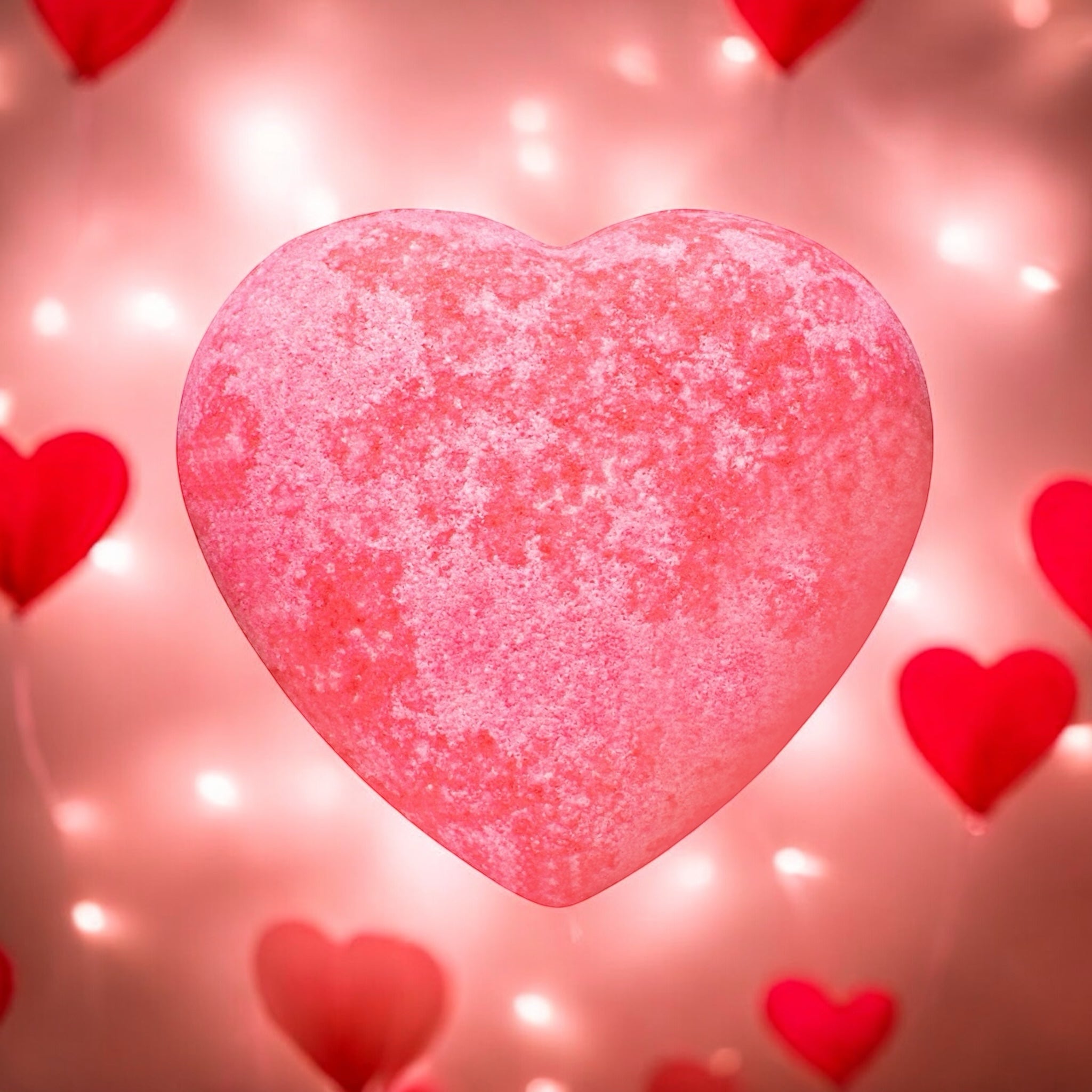 Bombă Baie Efervescentă Inimă - Struguri Roșii