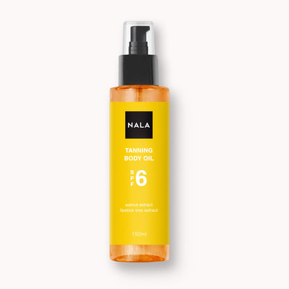 Ulei bronzant &amp; accelerator de bronz SPF6 - Extract de Nucă &amp; Lipstick Tree