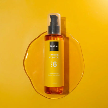 Ulei bronzant &amp; accelerator de bronz SPF6 - Extract de Nucă &amp; Lipstick Tree